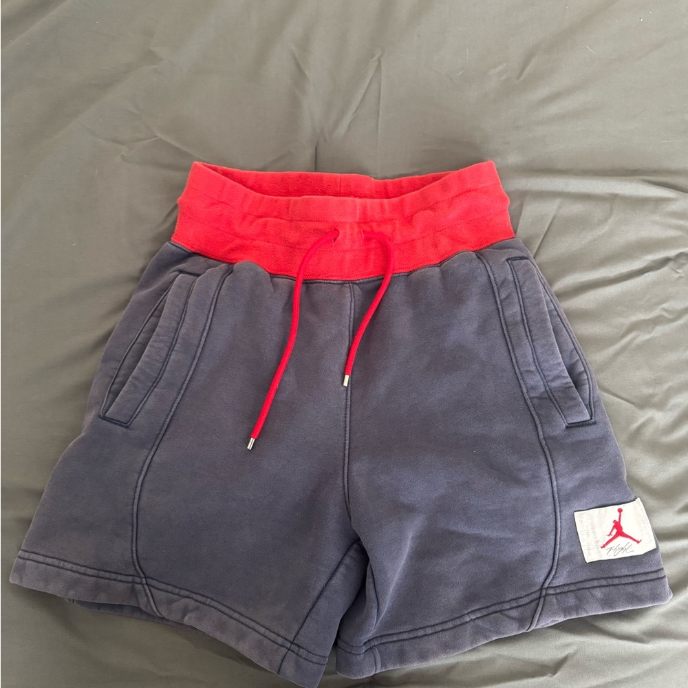Jordan Charcoal and Red Shorts